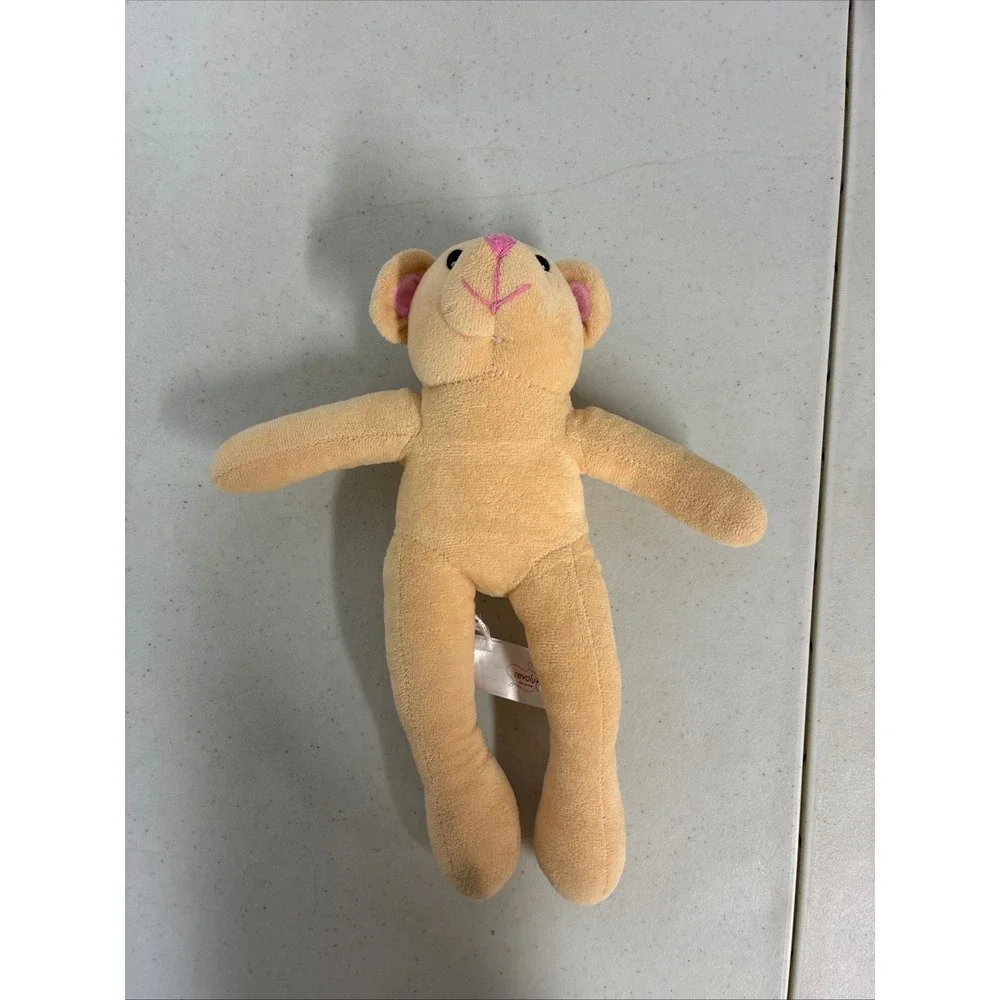 Revolution Dancewear Peach‎ Teddy Bear Plush Pink Embroidered Recital Gift Toy